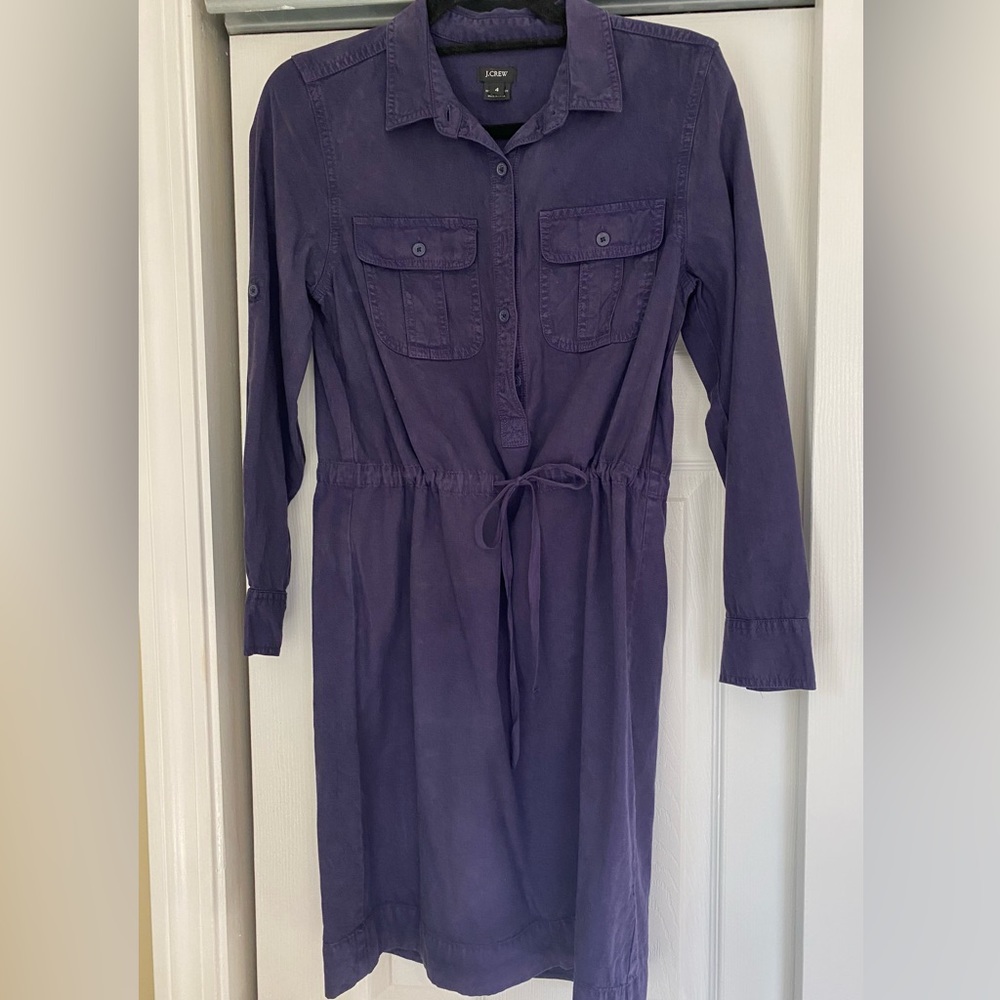 J crew Navy Shirtdress